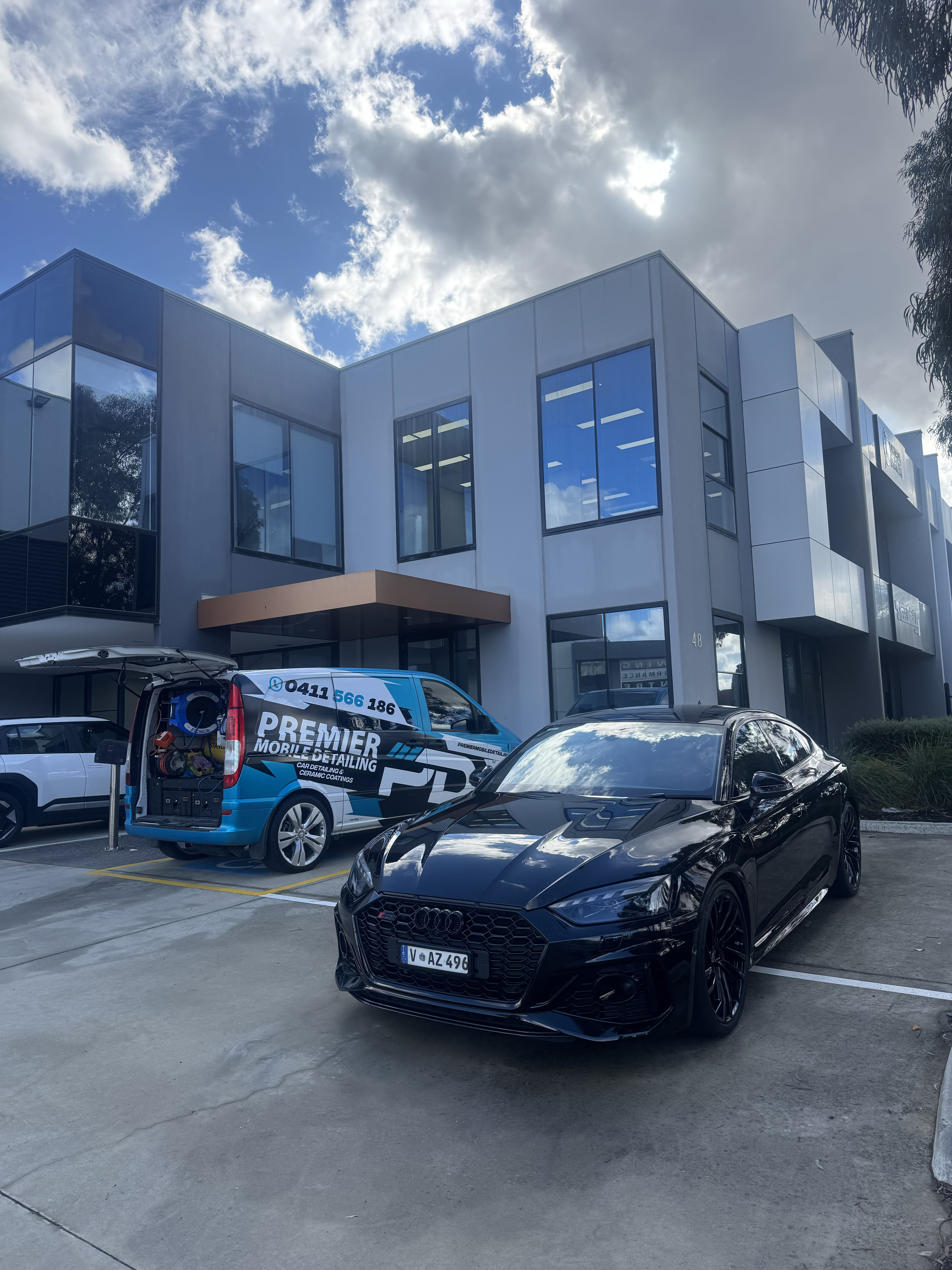 Mercedes ceramic coating application in Knoxfield